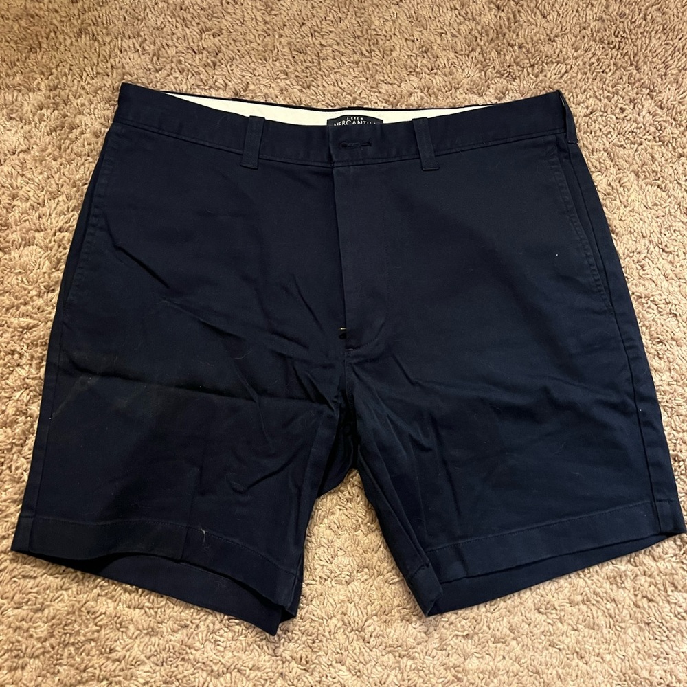 J Crew Mercantile Flex Shorts Navy Size 33